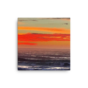 Crimson Sunrise Canvas Print
