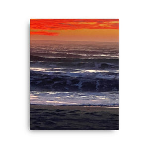 Crimson Sunrise Canvas Print